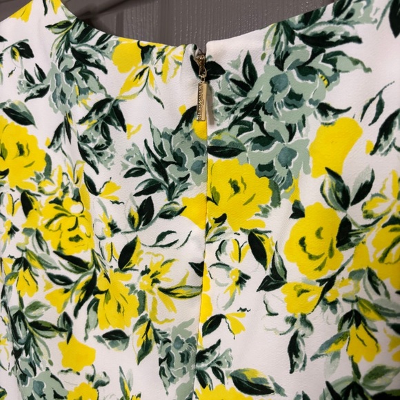 Karl Lagerfeld Paris New Vibrant Floral Dress with Ruffled Tulip Sleeves Size 8 - Picture 12 of 14